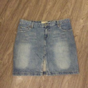 Retro Steve & Barry's Distressed Denim Skirt 16